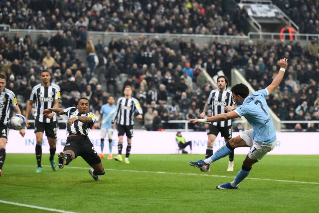 Marmoush marcou dois dos golos do Manchester City, que foi muito superior ao Newcastle - FOTO: Imago