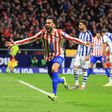 Nicolás González bisou no regresso aos relvados no Atlético Madrid-Real Sociedad