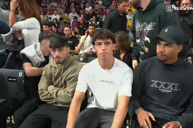 Félix e companhia presentes no Barcelona-Real Madrid... em basquetebol (vídeo)