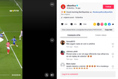 Imagem do TikTok do Benfica no segundo golo de Pavlidis