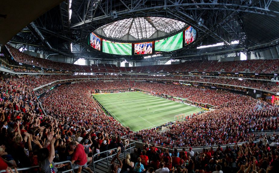 Estádio Mercedes-Benz, em Atlanta (Atlanta United)