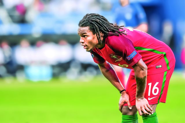 Renato Sanches durante um jogo do Campeonato da Europa de 2016, que decorreu e que Portugal venceu