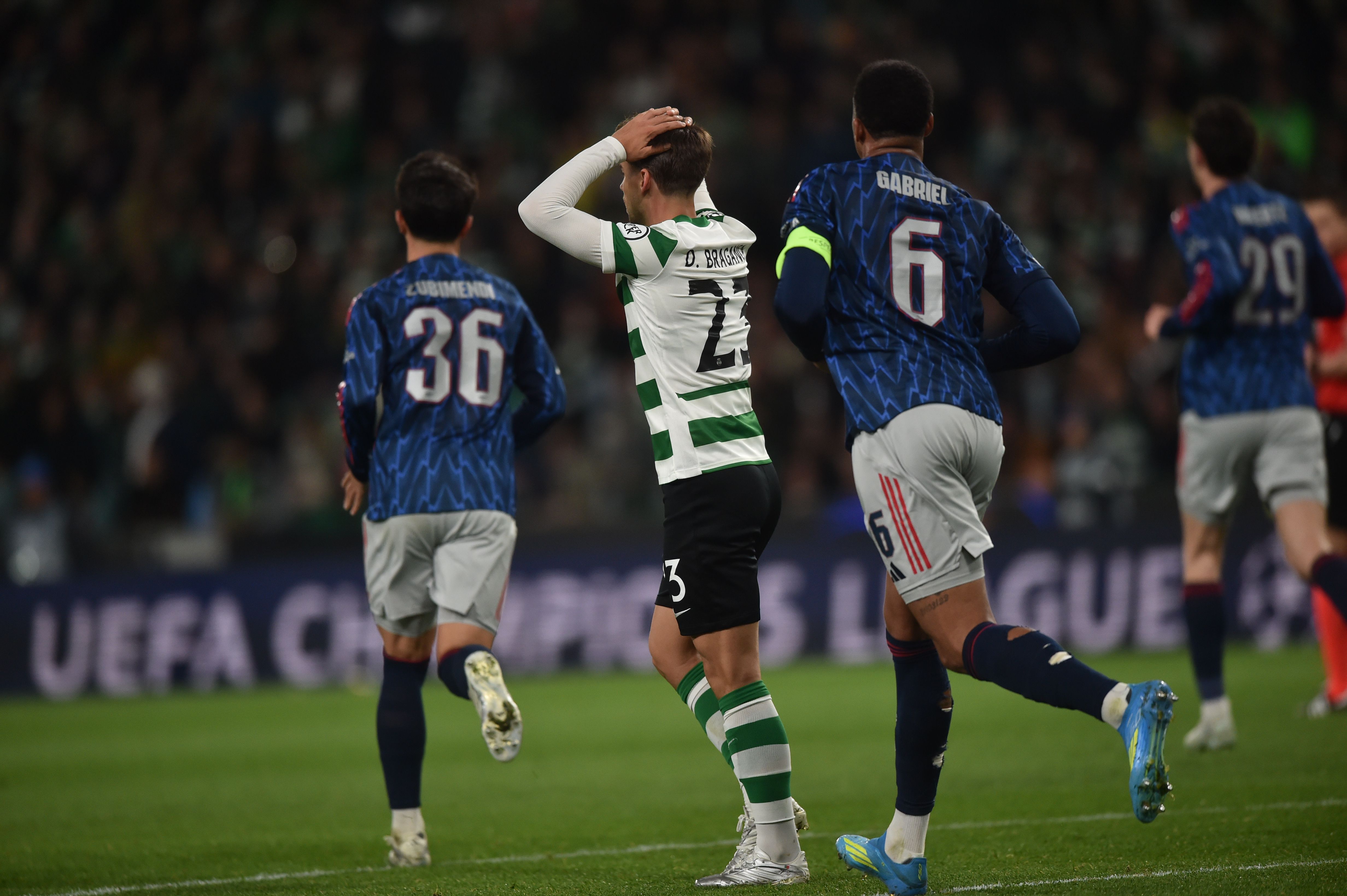 Daniel Bragança reage ao golo de Havertz - Foto: Miguel Nunes/A BOLA