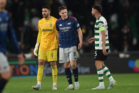 Gyokeres no reencontro com os seus ex-companheiros - Foto: Miguel Nunes