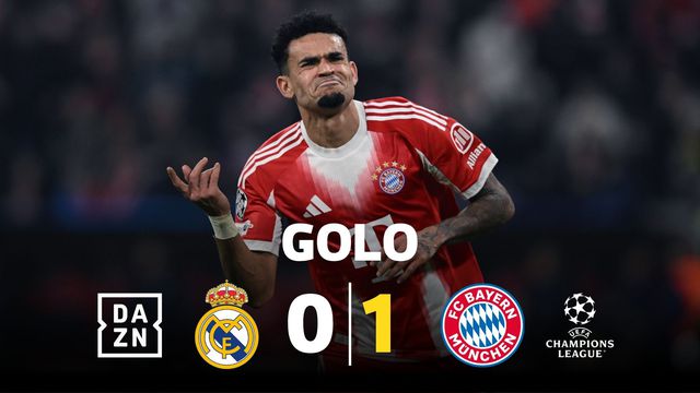 Bola espetacular de Gnabry e Luis Díaz gela o Bernabéu