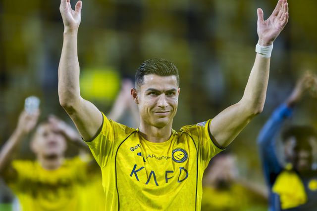Cristiano Ronaldo bisou pelo Al Nassr na última partida