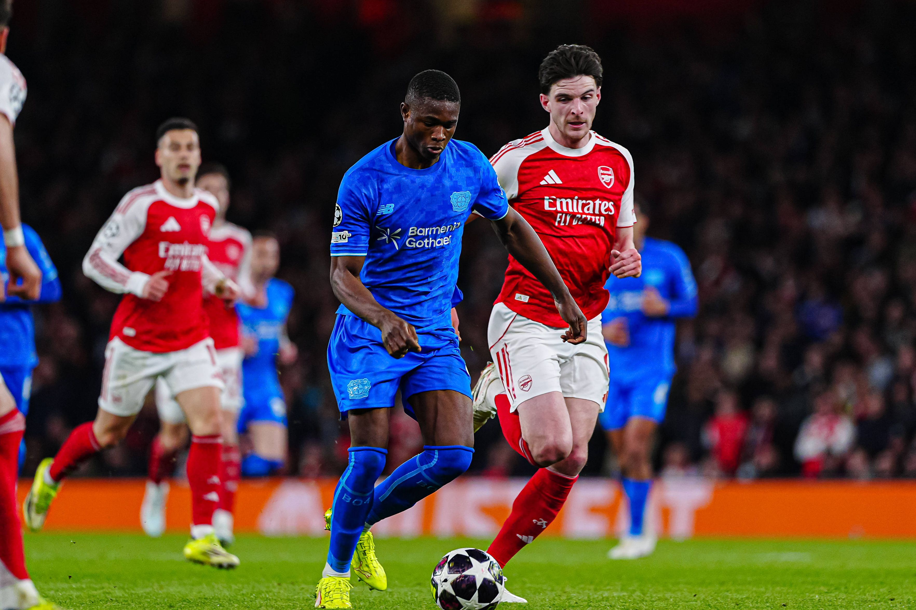 Christian Kofane defrontou o Arsenal esta época na Champions