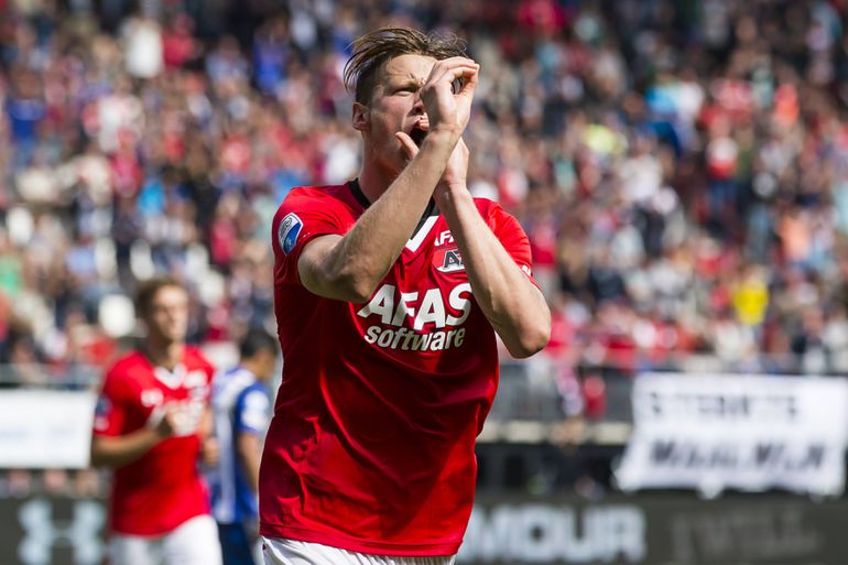 No AZ Aklmaar Weghorst esteve em campo 86 vezes e fez 45 golos em duas temporadas — Foto: IMAGO