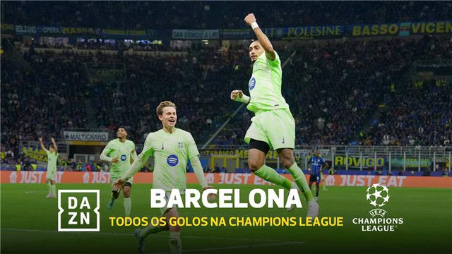 Todos os golos do Barcelona na Champions (9 contra o Benfica!)