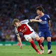 João Neves foi titular no Emirates no Arsenal-PSG