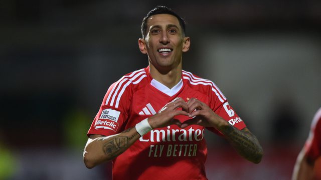 Ángel Di María, 37 anos, acaba contrato com o Benfica em junho e não deverá prolongar a ligação com os encarnados