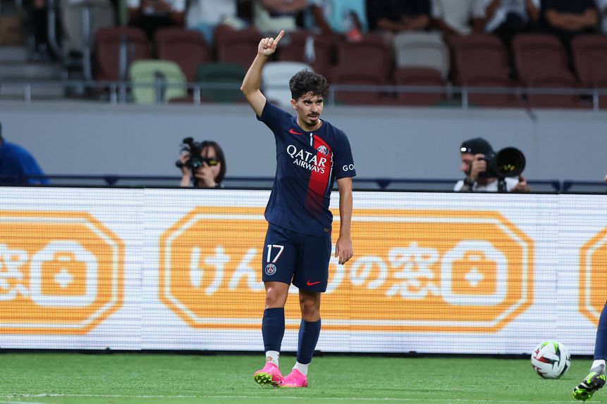 Golo de Vitinha ao Inter, num jogo particular em 2023