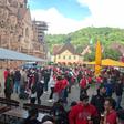 O ambiente no centro de Friburgo a poucas horas do apito inicial - Foto: A BOLA
