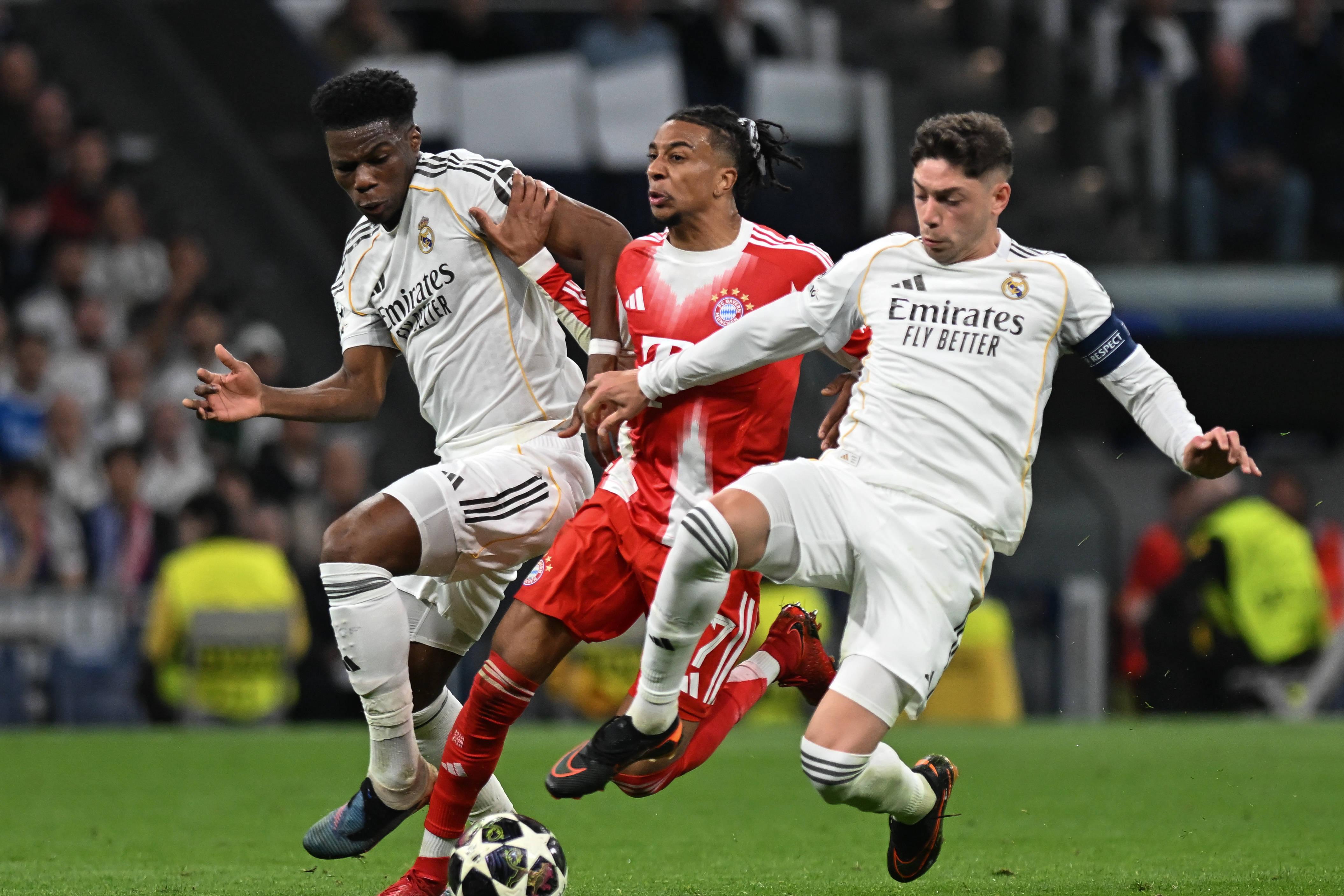 Valverde, capitão do Real Madrid, e Tchouaméni
