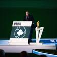 Gianni Infantino, presidente da FIFA, em cerimónia do Mundial 2026