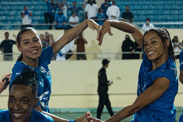 Festejo criativo do Al Hilal - Foto: Al Hilal