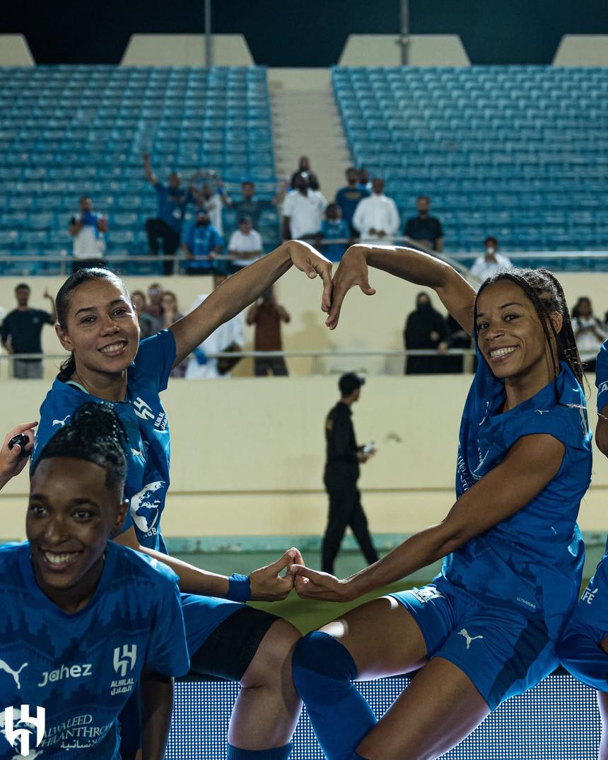 Festejo criativo do Al Hilal - Foto: Al Hilal