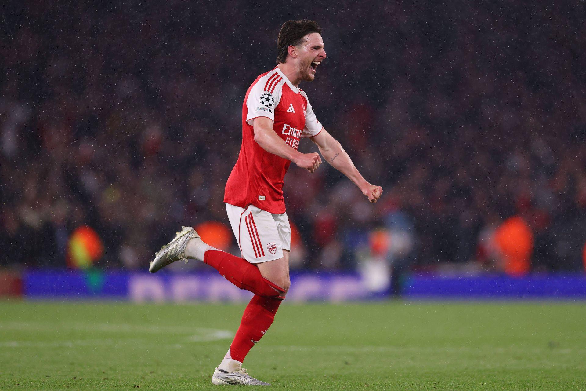 Declan Rice, figura do Arsenal, também passou uma boa parte dos anos formativos no Chelsea, mas uma mudança para o West Ham com apenas 14 anos alterou a trajetória do médio - Foto: IMAGO