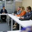 Pedro Proença em reunião com o governo - Foto: FPF