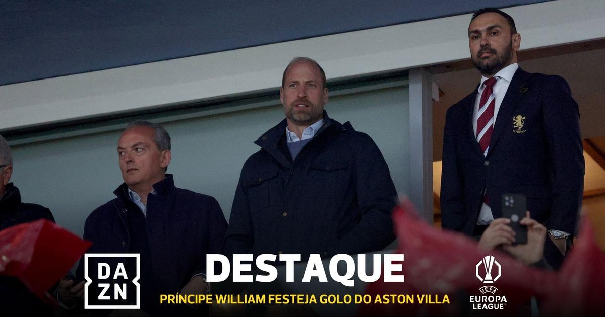 Aston Villa marca o quarto contra Vítor Pereira... e príncipe William rejubila