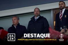 Aston Villa marca o quarto contra Vítor Pereira... e príncipe William rejubila