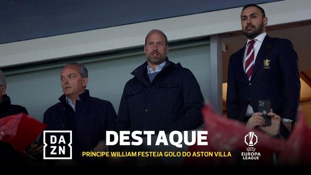 Aston Villa marca o quarto contra Vítor Pereira... e príncipe William rejubila