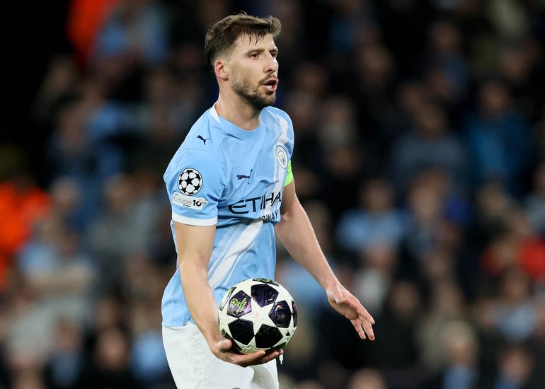 Rúben Dias, um dos capitães do Manchester City