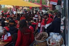 Adeptos do SC Braga fazem a festa em Friburgo