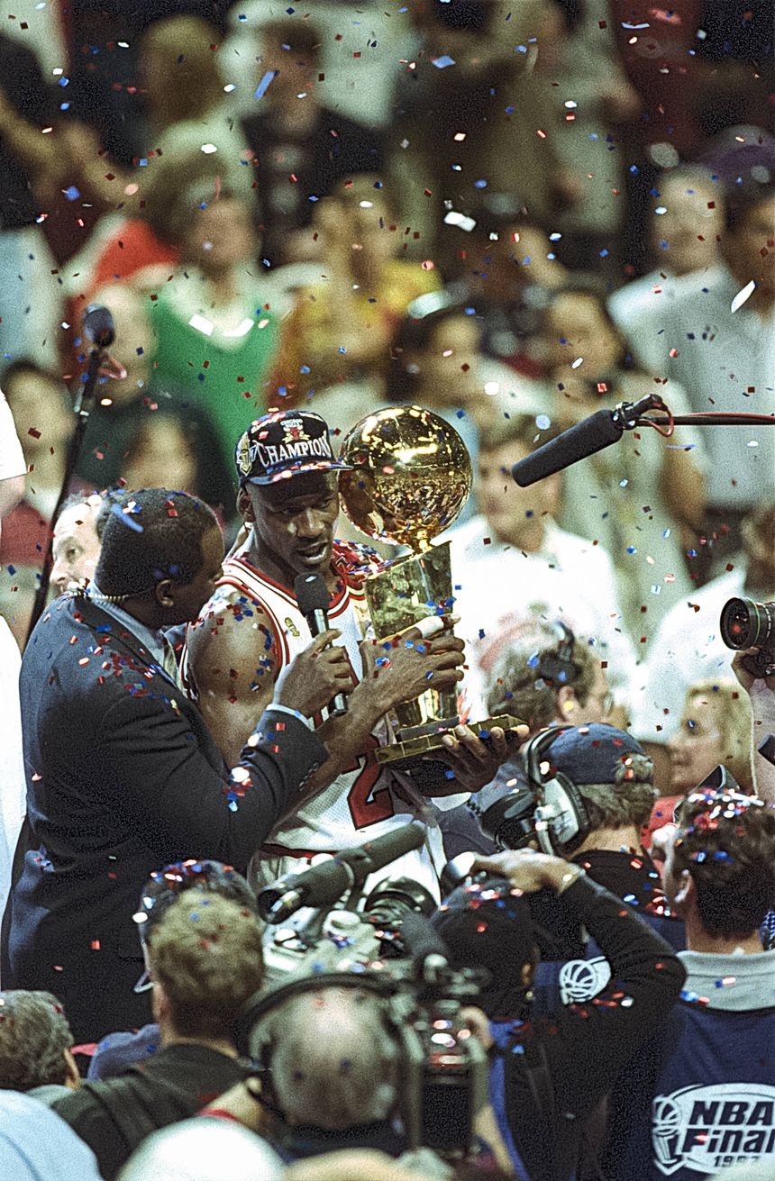 Michael Jordan, seis vezes campeão da NBA ao serviço dos Chicago Bulls, esteve em Portugal
