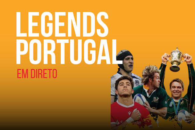 Em direto: duelo entre lendas de Portugal e África do Sul