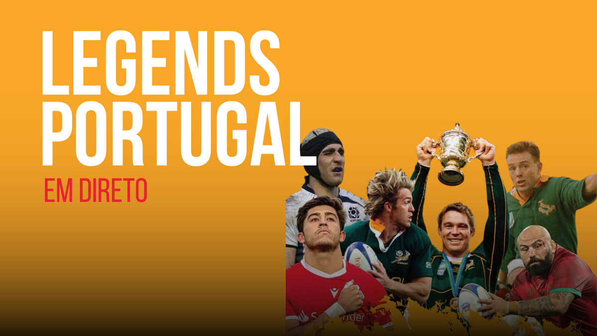 Em direto: duelo entre lendas de Portugal e África do Sul