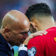 Seleção: Gonçalo Ramos e Martínez em amena cavaqueira