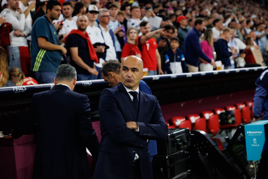 Roberto Martinez durante o Alemanha-Portugal das meias-finais da Liga das Nações