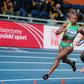 A benfiquista Fatoumata Diallo estabeleceu um novo recorde nacional nos 400 m barreiras. Foto FPA