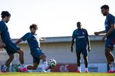 Vitinha, João Neves, Nuno Mendes e Gonçalo Ramos a treinar na Cidade do Futebol - FPF