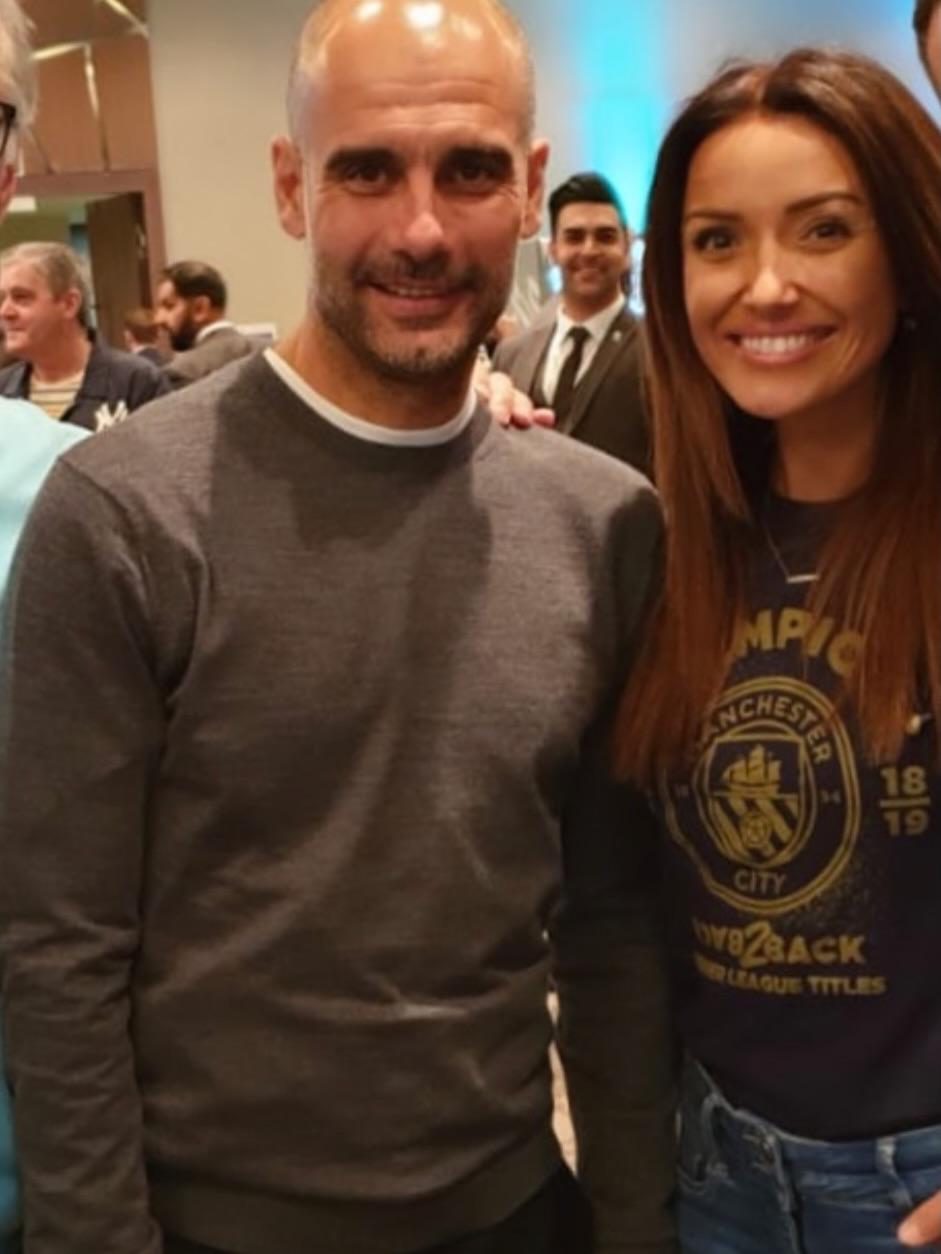 Natalie Pike e Pep Guardiola - foto: Instagram/Natalie Pike