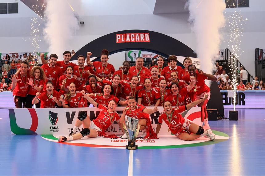 O Benfica venceu a Taça de Portugal de andebol feminino e confirmou o triplete - Foto: FPA