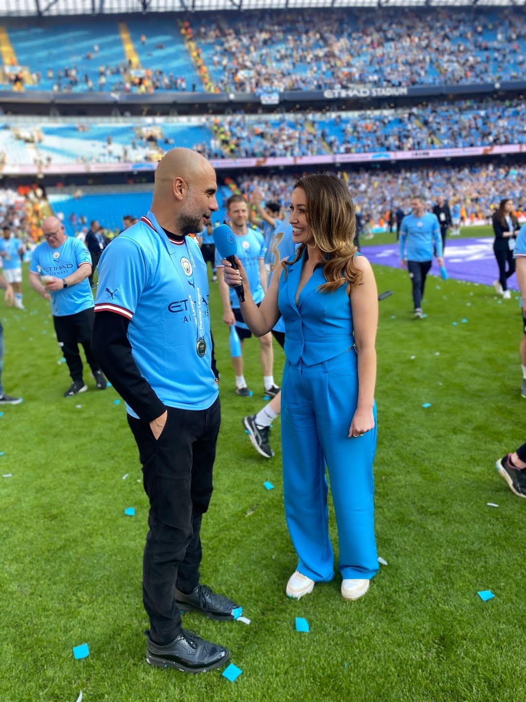 Natalie Pike e Pep Guardiola - foto: Instagram/Natalie Pike