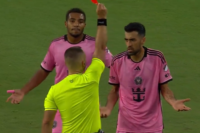 Vídeo: Busquets viu dois amarelos em 9 segundos no desastre (1-6) do Inter Miami