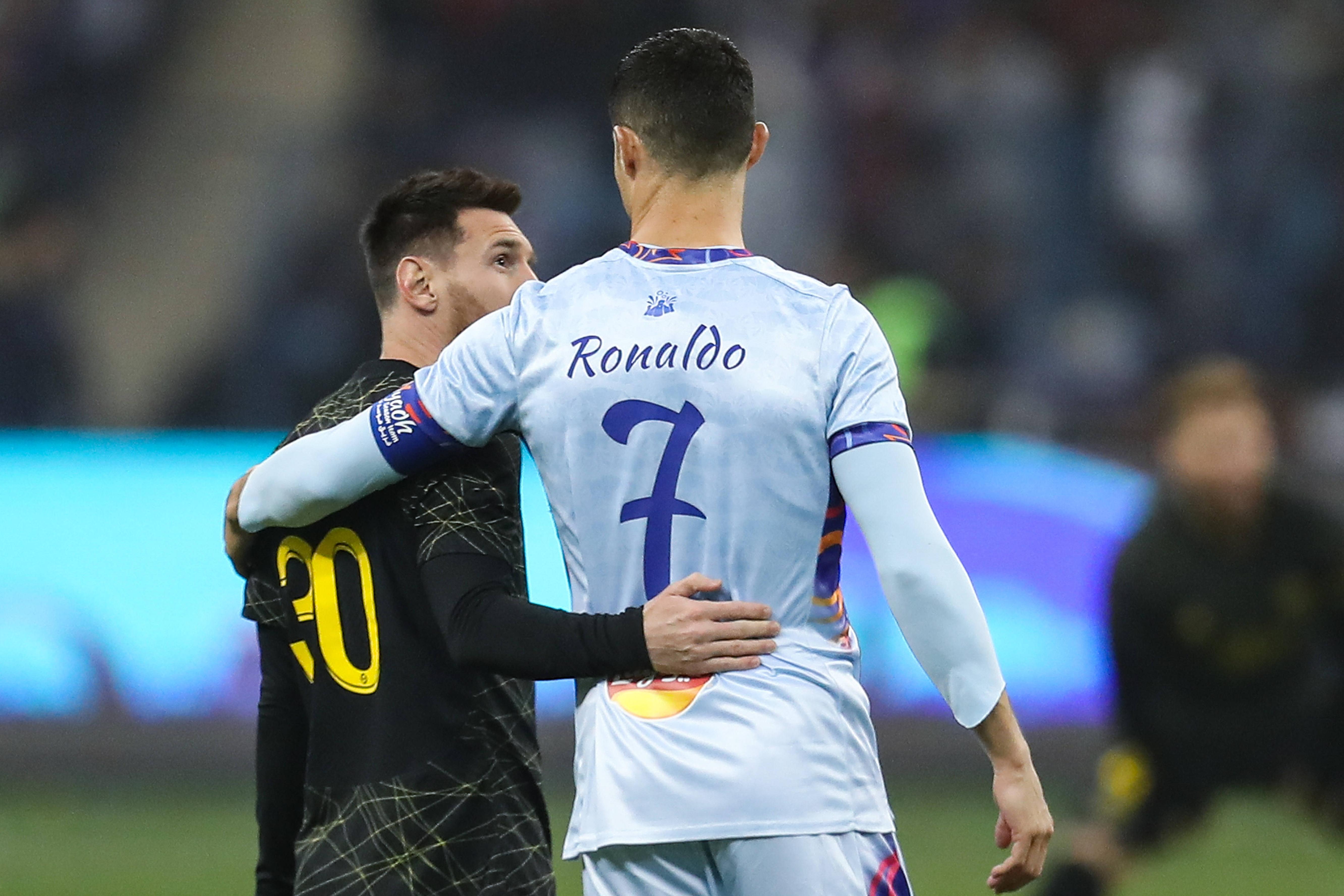 Cristiano Ronaldo e Lionel Messi em 2023