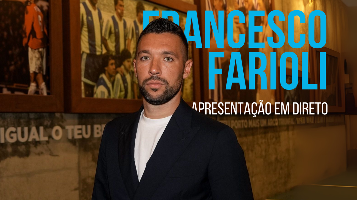 Siga aqui em direto a apresentação de Farioli como novo treinador do FC Porto