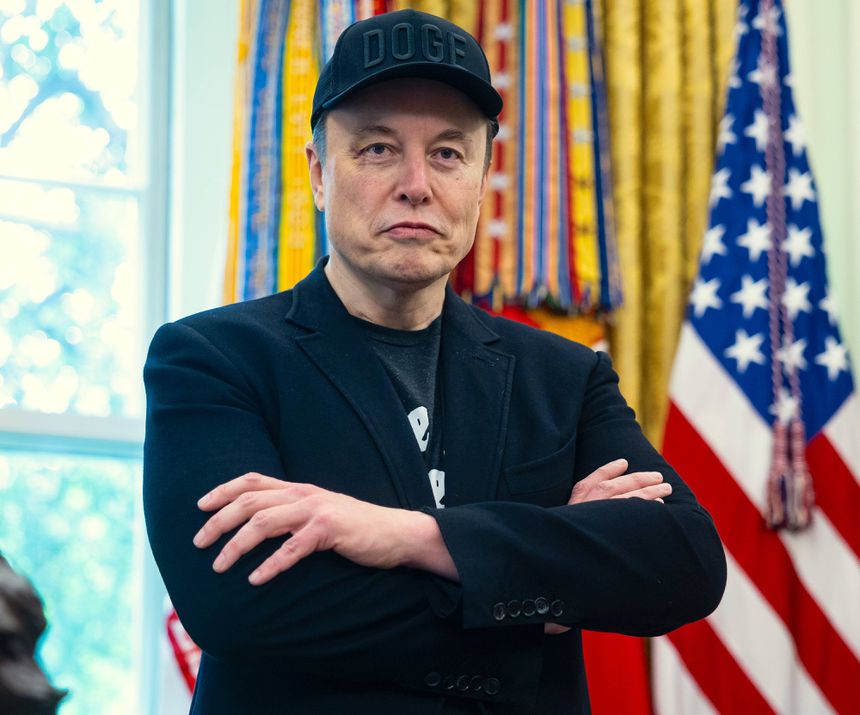 As ações da Tesla caem após Elon Musk anunciar a criação de um novo partido. Foto: IMAGO