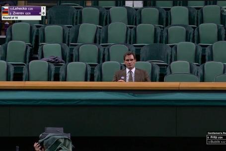 Federer sozinho na Royal Box