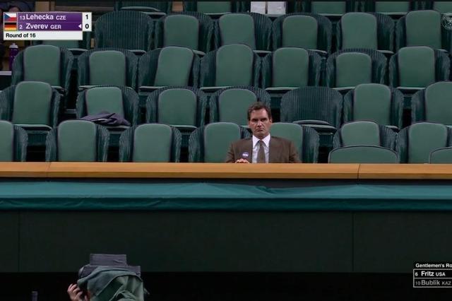 Federer sozinho na Royal Box