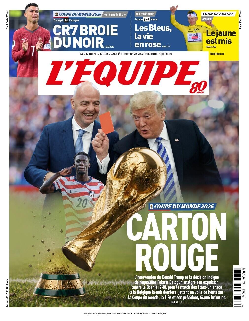 L'Equipe: «CR7 muito em baixo»