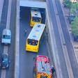Acidente com autocarro em Agualva-Cacém (foto: Facebook)