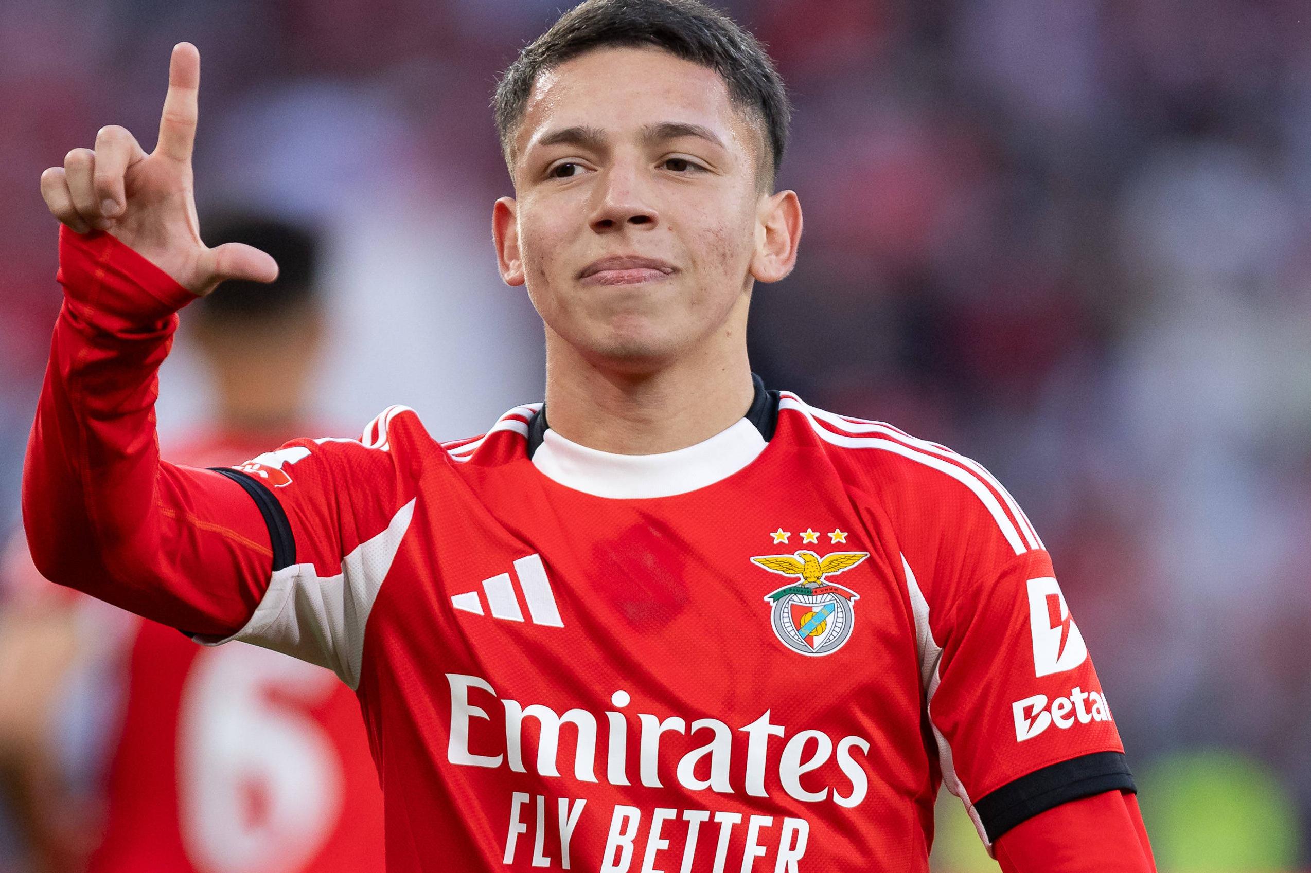 Gianluca Prestianni, 20 anos, foi contratado pelo Benfica ao Vélez Sarsfield por €9 milhões — Foto: IMAGO