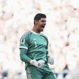 Thibaut Courtois a celebrar a goleada da Bélgica aos EUA nos oitavos do Mundial 2026