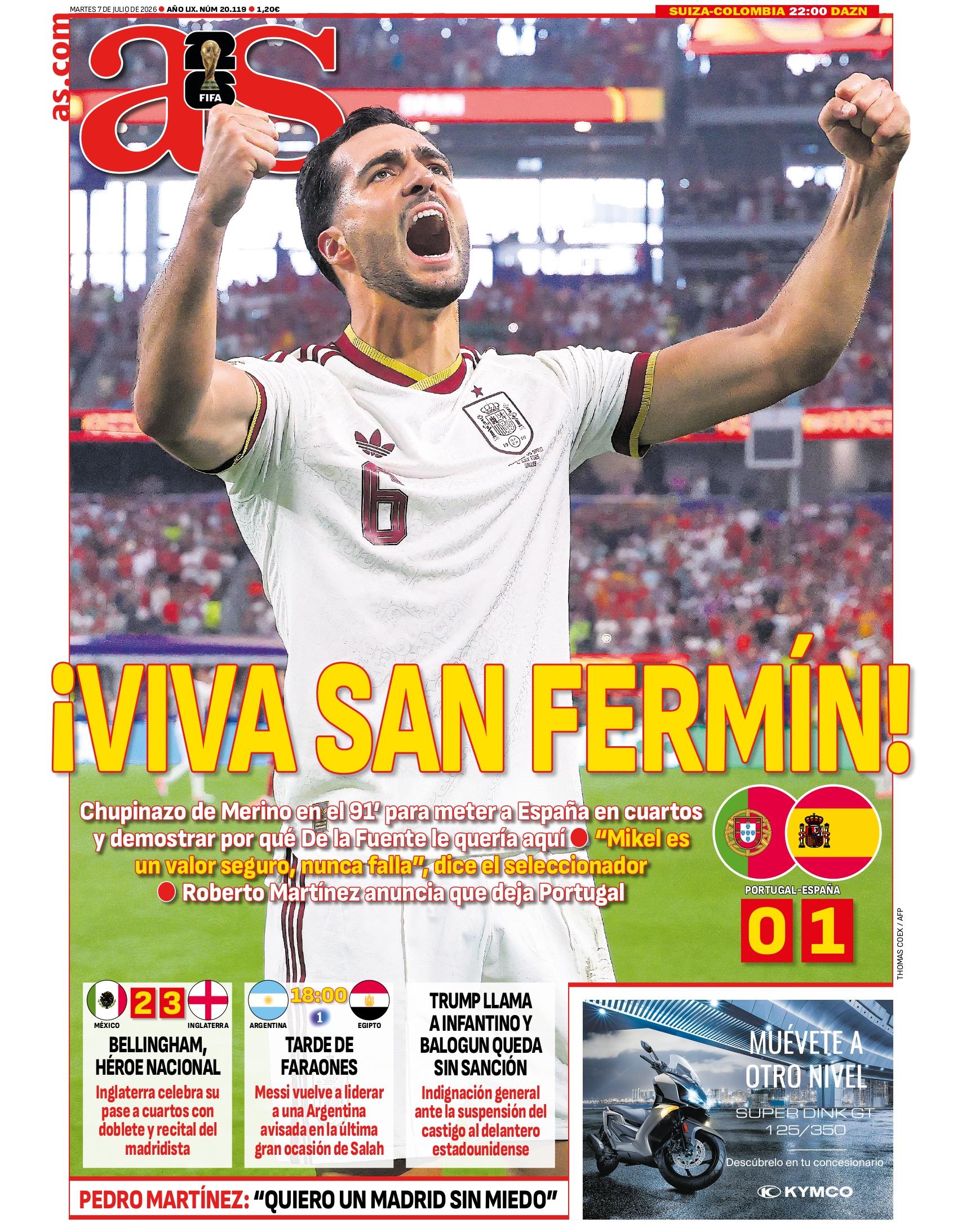 AS: «Viva San Fermín»