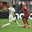 Lamine Yamal e Nuno Mendes protagonizaram novo duelo no Portugal-Espanha dos oitavos de final do Mundial - Foto: A BOLA/Miguel Nunes